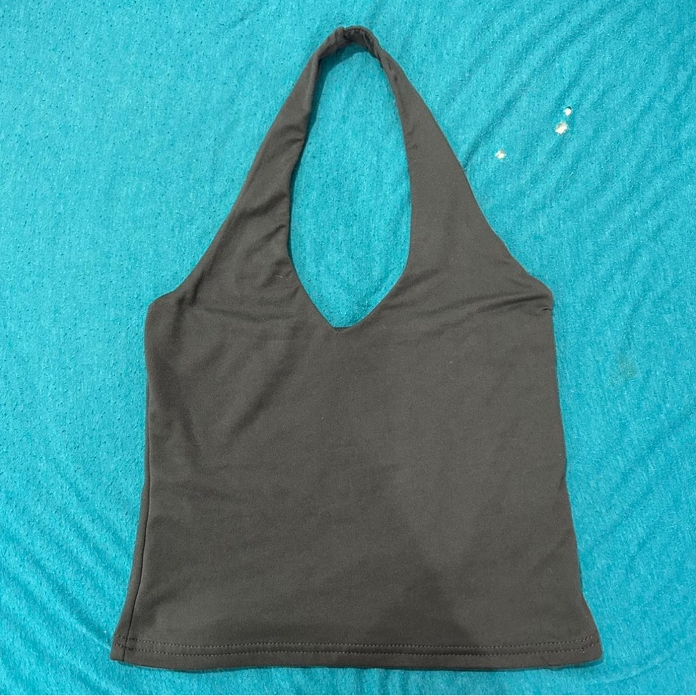 Link Essentials Black Halter Top